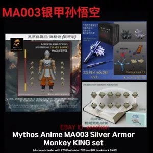 KONG Studio Mythos Anime MA003 Son Goku Sliver Armor Set 1/12 Figure - Picture 1 of 2