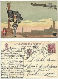 31° Reggimento Fanteria - Brigata Siena - Militare - Viaggiata - Imagen 1 de 1