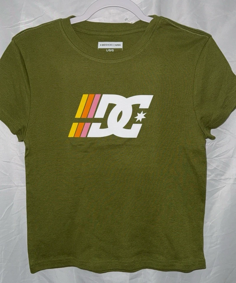 DC SHOES VERDE CROP TOP CAMISA MUJER TALLA S M L NUEVO Y2K Foto 1 de 1