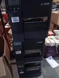 Lot Of 3 Zebra ZM600 Thermal Printers For Parts Untested May Work Sold As Is - Picture 1 of 6