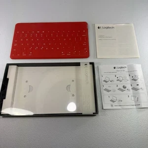 Logitech Keys-To-Go Y-R0052 Red Wireless Bluetooth Slim Keyboard for Mac - Picture 1 of 7