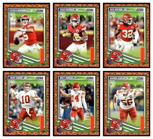 LOT OF 6 PANINI 2025 SCORE TRICK OR TREAT FOOTBALL CARDS NFL CHIEFS MAHOMES - Picture 1 of 14