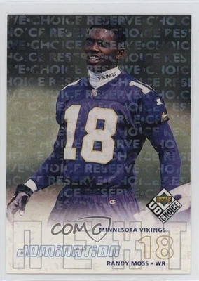 1998 Upper Deck UD Choice Domination Next Reserve Randy Moss #270 Rookie RC HOF - Image 1 of 3