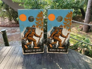 2 Cornhole Board Wraps / Bigfoot Designs  / Laminated / Waterproof FadeProof - Picture 1 of 10