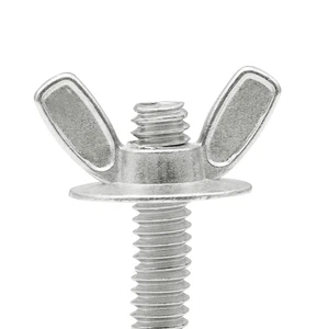 50 PIEZAS 1/4""-20 Tuerca de Ala Lavada, Zinc Chapado Herrajes Huracán Tuercas de Mariposa - Imagen 1 de 6