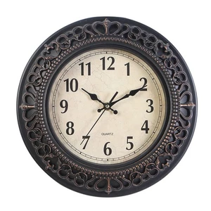 12 Zoll leise Retro Quarzuhr, dekorative Wanduhr für Zuhause/Büro/Schule - Bild 1 von 6