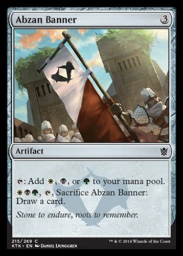 Abzan Banner - Khans of Tarkir #215/269 MTG Magic The Gathering - Image 1 of 1