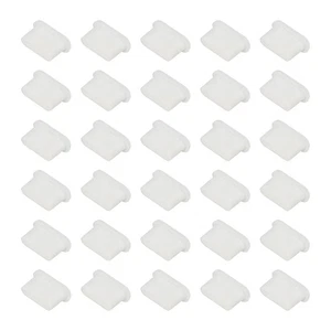 0.4 Inch USB Type A Dust Plug, 30 Pcs Anti Dust Plug Cover Female End, White - Photo 1 sur 6