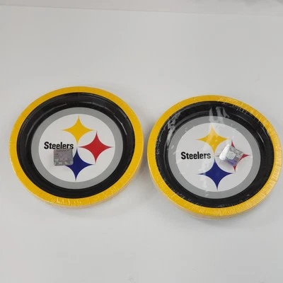 Pittsburgh Steelers NFL Fútbol Deportes Fiesta de Cumpleaños 36 7" Platos de Cena de Papel Foto 1 de 4