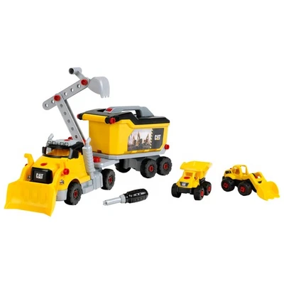 Cat Toys: 23pc Screw Truck Construction Set with Toolbox & Digger for Kids 3+ - Imagem 1 de 4