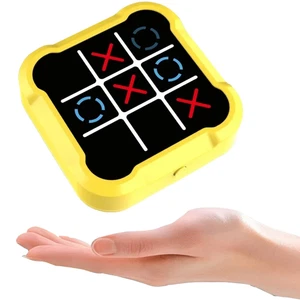 Electronic Tic-Tac-Toe Handheld Puzzle Game Toy Console Fun Gift UK Stock - Picture 1 of 6