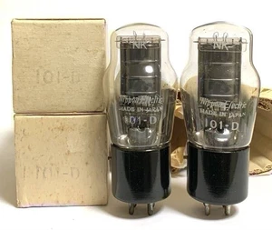 Coppia tubi aspirazione NEC 101D vintage Nippon elettrici 1950 testati Giappone FedEx MG01 - Foto 1 di 8