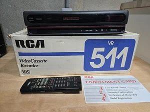 Vintage RCA VR511 VCR 4-Head Video System On Screen Programming Remote Box WORKS - Picture 1 of 8