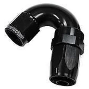 Aeroflow AF155-10BLK 150 Deg Hose End -10AN Black Full Flow Taper Style - Picture 1 of 4