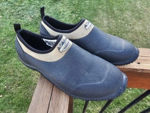 Zapato al tobillo Lewis & Clark para exteriores Water Muck en negro y tostado talla 10 - Imagen 1 de 9