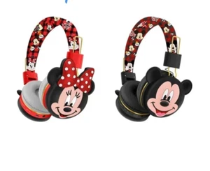 Kids Bluetooth Wireless Headphones Mickey Minnie Earphone Headsets W/Microphon - Picture 1 of 11