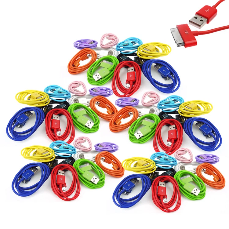 50X 3FT 30PIN USB SYNC DATA POWER CHARGER CABLE CORD IPHONE IPOD TOUCH NANO IPAD - Image 1 of 1