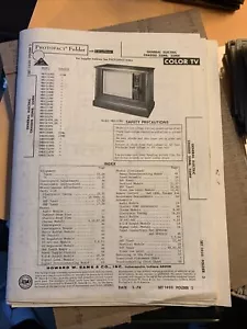 Original. General Electric Chassis 25mb 35mh Color TV manual - Picture 1 of 2