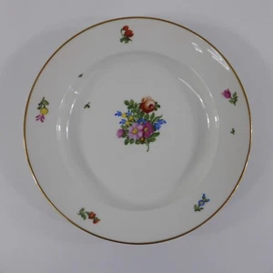 Plato de sopa de porcelana Nymphenburg motivo floral 1 - Imagen 1 de 8