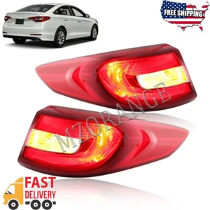 Left&Right Outer Tail Light Brake W/bulb Assembly For Hyundai Sonata 2015 16 17 - Picture 1 of 9