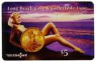 $5. Long Beach Coin Expo (June, 1997) Marilyn With Coin (Reg & JUMBO) Phone Card