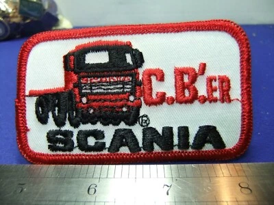 Scania truck patch badge cb citizens band radio trucker embroidered cloth 1970s - Image 1 of 2