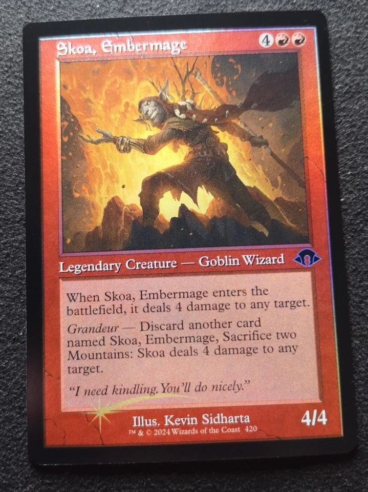 Skoa, Embermage - Foil - Retro Frame - MH3 - NM Unplayed - EN - 420 - Image 1 of 1
