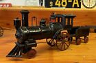 Vintage 1890s Ives Locomotive and Tender,  Cast Iron Train