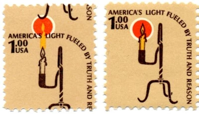 1610 SINGLE Rush Lamp $1.00 Yr 1979, MULTI-COLOR SHIFT ERROR, MNH - Image 1 of 3