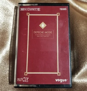 Depeche Mode Everything Counts And Live Tracks Mini Cassette Tested French Vogue - Picture 1 of 9