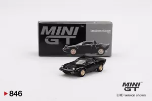 MINI GT 1:64 Lancia Stratos HF Stradale Nero Diecast Modelo MGT00846-2I - Imagen 1 de 4
