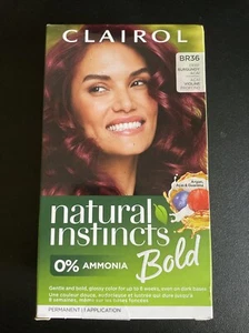 Clairol Natural Instincts Bold Permanent Hair Color BR36 Deep Burgundy Acai - Picture 1 of 4