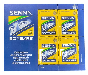 San Marino 2024 Ayrton Senna - minifoglio MNH** - Imagen 1 de 1