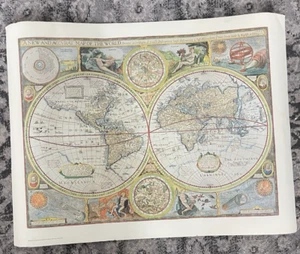 A NEW AND ACCURAT MAP OF THE WORLD 1651 - Picture 1 of 2