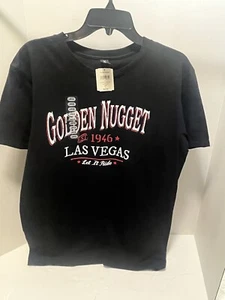 Camisa de Casino Las Vegas Golden Nugget Para Hombre Grande Negra Nueva Con Etiquetas Let It Ride - Imagen 1 de 8