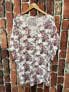 VTG Victorias Secret Gold Label Floral Nightgown Pajamas Size Medium - Picture 1 of 3