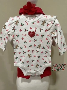 Infant Girls Christmas Outfit Little Me  - Picture 1 of 5