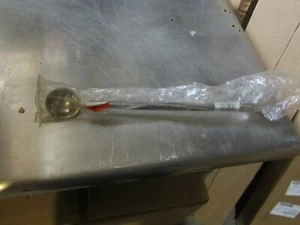 2 oz Flat Portion Ladle Stainless Steel Perforated Ladoon Blue Handle, SET OF 3 - Picture 1 of 6