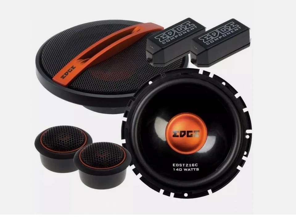 Par de altavoces de audio componentes para automóvil y furgoneta EDGE EDST216C-E6 6,5" 17 cm 280 W Foto 1 de 4