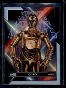 2023 Topps Finest Star Wars Finest Moments rifrattore C-3PO - Foto 1 di 2