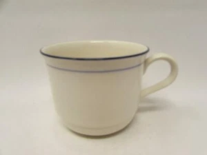 Blue Pinstripes by Lenox Cup Chinastone, anello blu scuro, bordo blu scuro b107 - Foto 1 di 2