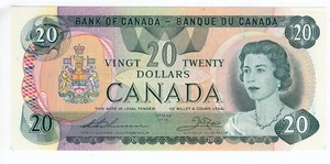 Bank of Canada 1979 $20 Twenty Dollars Moraine Lake Thiessen-Crow Choice UNC - Picture 1 of 2