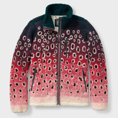 Chaqueta para mujer Du.luth AKHG Kindler Pile polar cremallera completa, trucha arco iris | NUEVA Foto 1 de 4