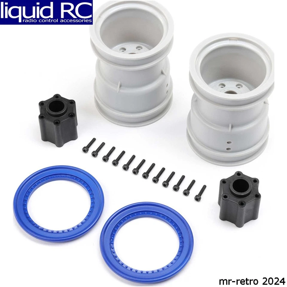 Losi -1815 2.6 Wheel w/Beadlock Rings Blue 2 : LMT 2.0 - Image 1 of 1