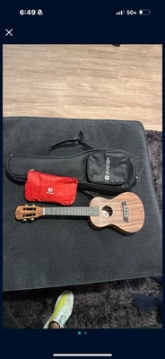 Vangoa Dark Concert Ukulele 23 Inch Adult Beginner Set Koa Acacia - Image 1 of 2