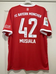 Jamal Musiala #42 Men’s EXTRA LARGE Adidas Bayern Munich Home Jersey - Picture 1 of 19