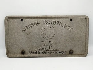 Collector's Edition South Carolina Battleground Of Freedom Pewter License Plate - Picture 1 of 4