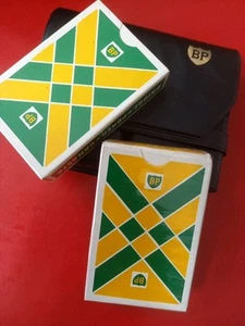 BP 2x Jeux de 54 Cartes Publicitaire Bridge Collection Garage Automobilia - Picture 1 of 8