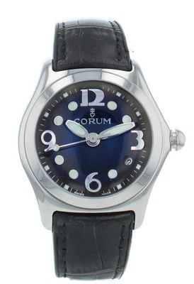 Reloj para dama Corum Bubble 36 mm esfera azul cuarzo usado 039.250.20-0F01EB30R Foto 1 de 4