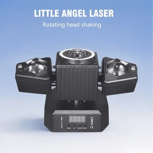 Moving Head Party Light Rotating Disco Ball Laser Beam Strobe Remote DMX - Picture 1 of 9